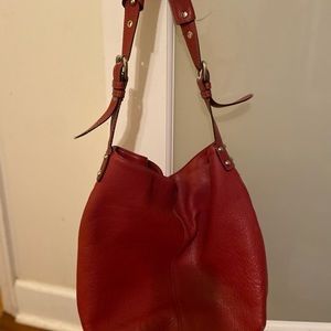 Red Tignanello leather bag in excellent condition